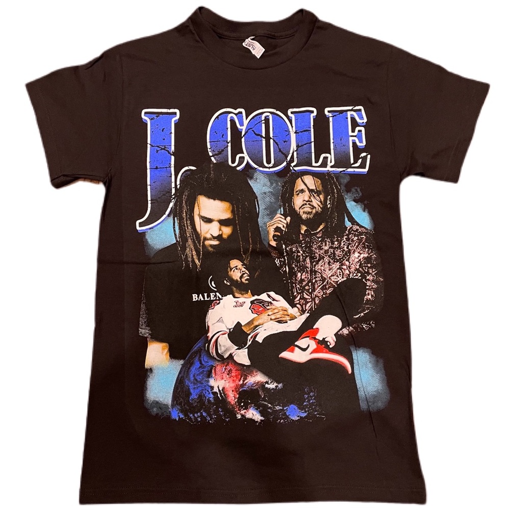 Jcole hiphop rap tshirt black tee unisex vintage